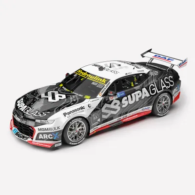 1:43 Authentic Collectables - Supaglass Racing #4 Chevrolet Camaro ZL1 - 2025 Betr Darwin Triple Crown Indigenous Round - Driver: Cameron Hill