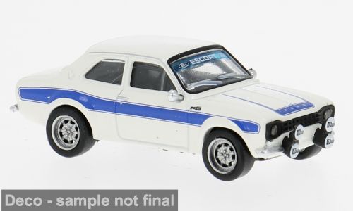 1:87 Brekina - Ford Escort RS 1800 MKI, weiss/blau, 1969