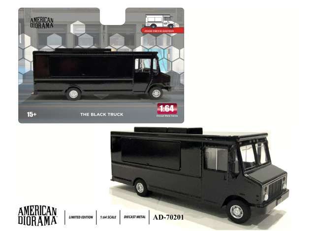 1:64 American Diorama - Food Truck series *The Black Truck*