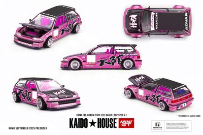 1:64 Mini GT - 1987 Honda Civic (EF) *Kaido Loop* Spec V1