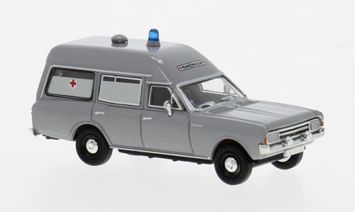 1:87 Brekina - Opel Rekord C KTW, grau, 1968, DRK