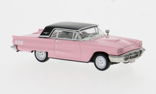 1:87 Brekina - Ford Thunderbird Cabriolet, hellrosa/schwarz