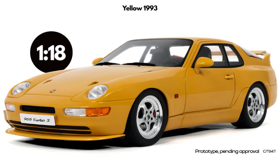 1:18 GT Spirit - 1993 Porsche 968 Turbo S Yellow