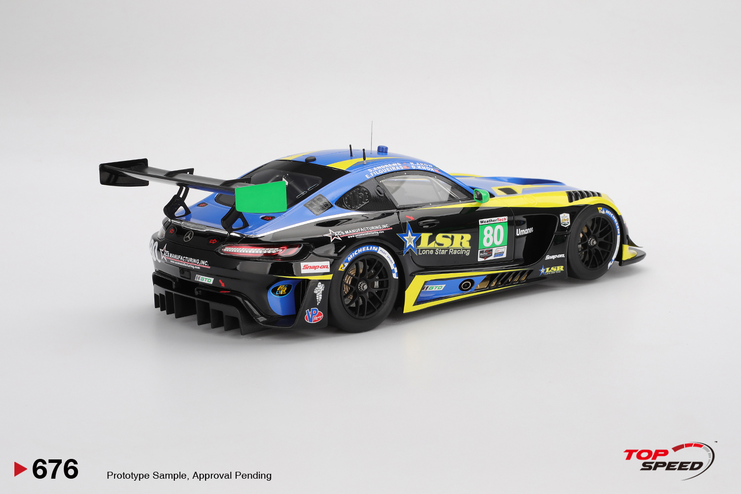 1:18 TSM - 2025 Mercedes-AMG GT3 EVO #80 Lone Star Racing IMSA Daytona 24 Hrs