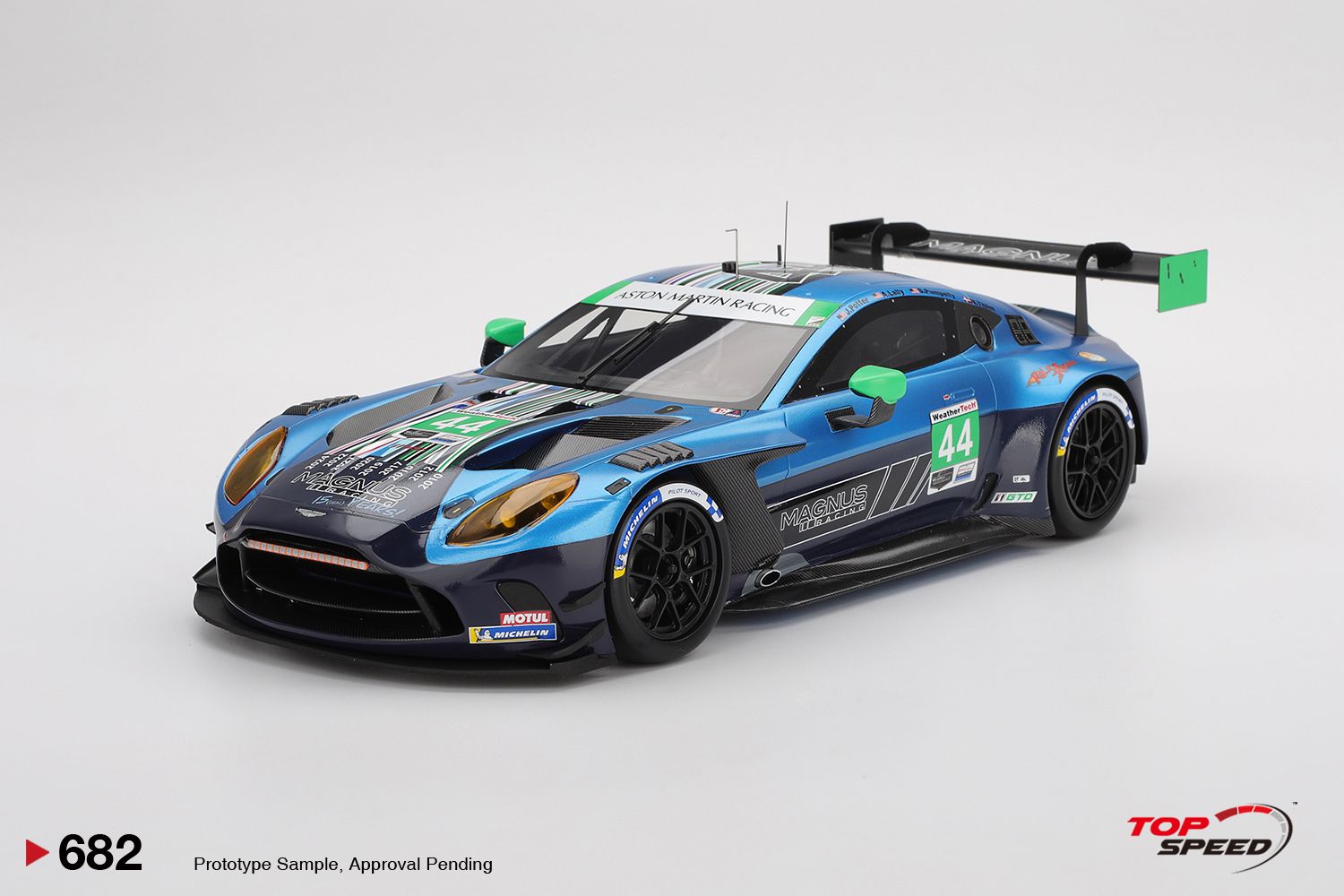 1:18 TSM - 2025 Aston Martin Vantage GT3 EVO #44 Magnus Racing IMSA Daytona 24 Hrs J. Potter