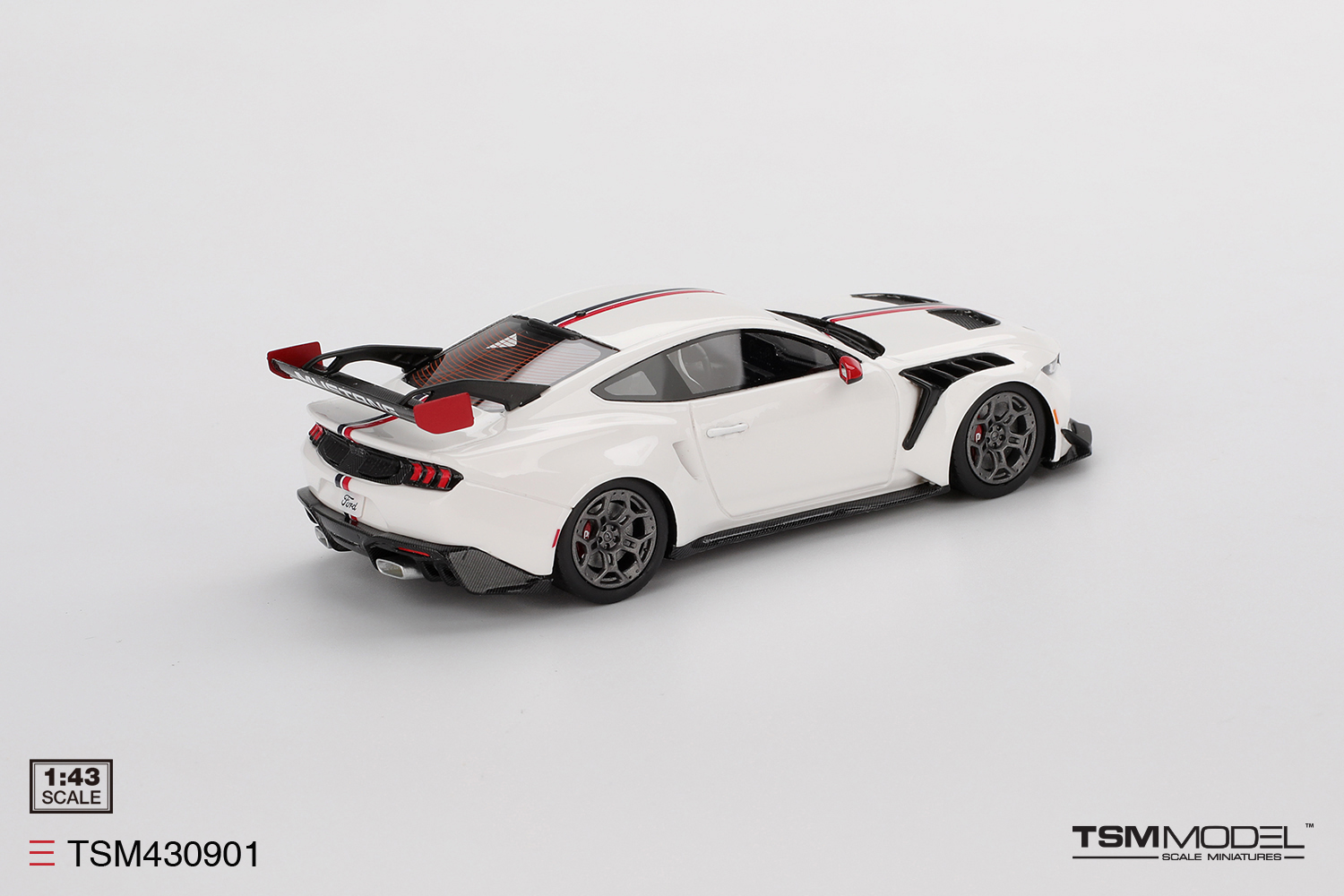1:43 TSM - Ford Mustang GTD, white/red