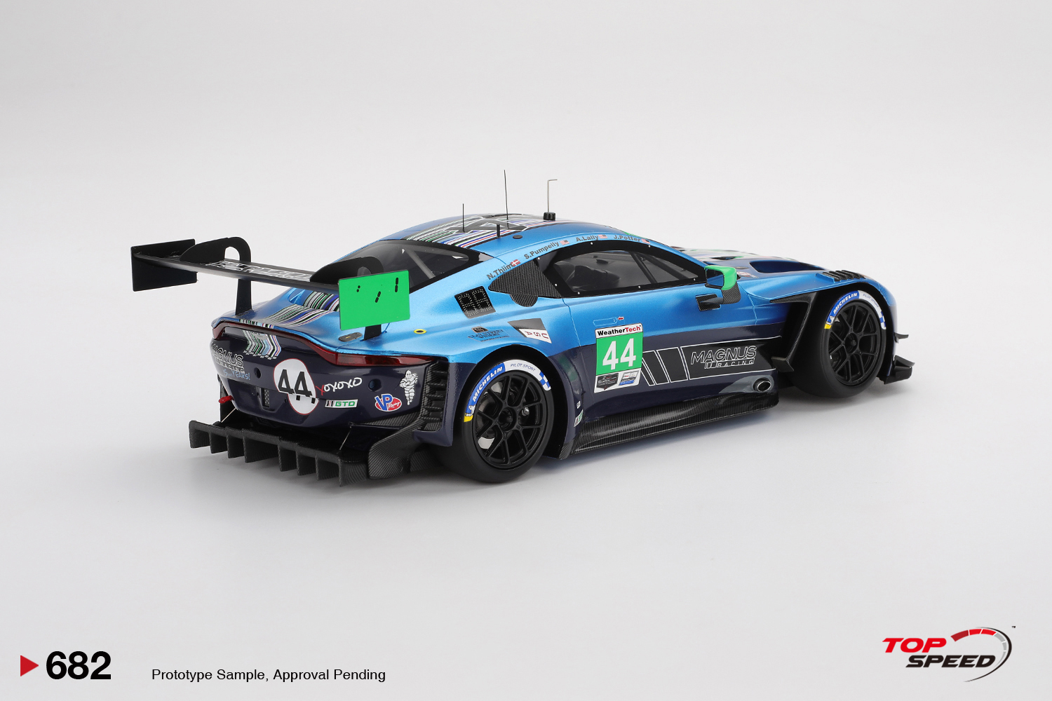 1:18 TSM - 2025 Aston Martin Vantage GT3 EVO #44 Magnus Racing IMSA Daytona 24 Hrs J. Potter
