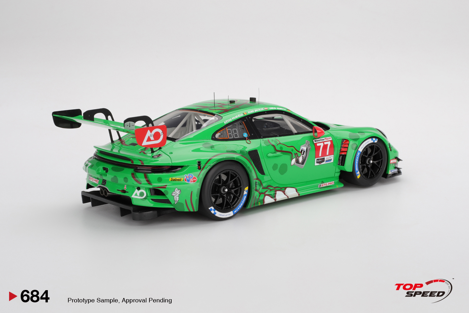 1:18 TSM - 2025 Porsche 911 GT3 R (992) #77 AO Racing IMSA Sebring 12Hrs Class Winner L. Heinrich