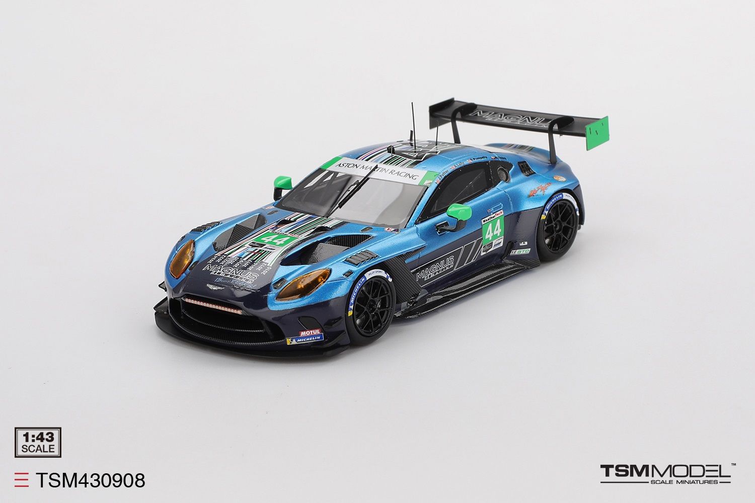 1:43 TSM - 2025 Aston Martin Vantage GT3 EVO #44 Magnus Racing IMSA Daytona 24 Hrs J. Potter