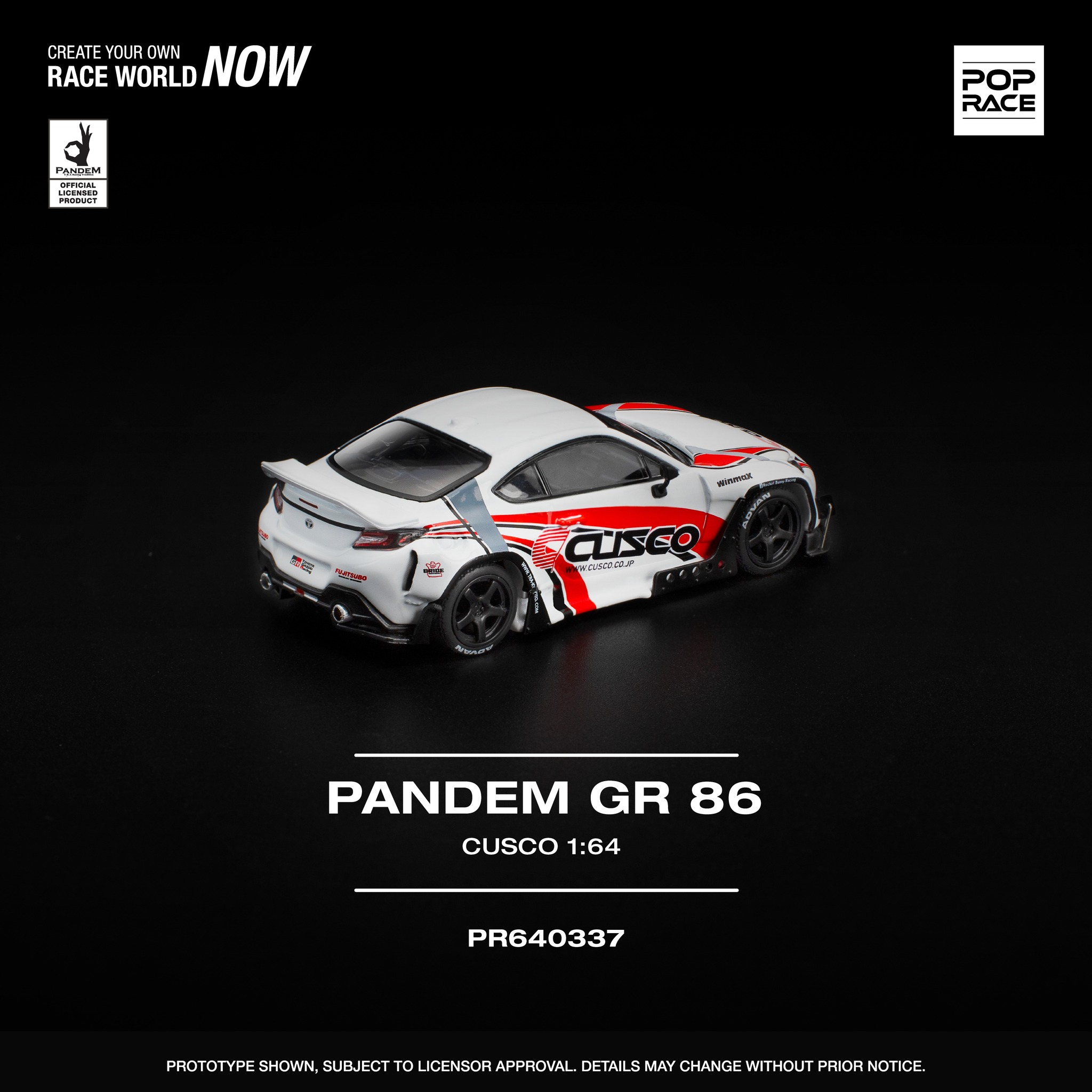 1:64 Pop Race Limited - Pandem GR86 *Cusco*