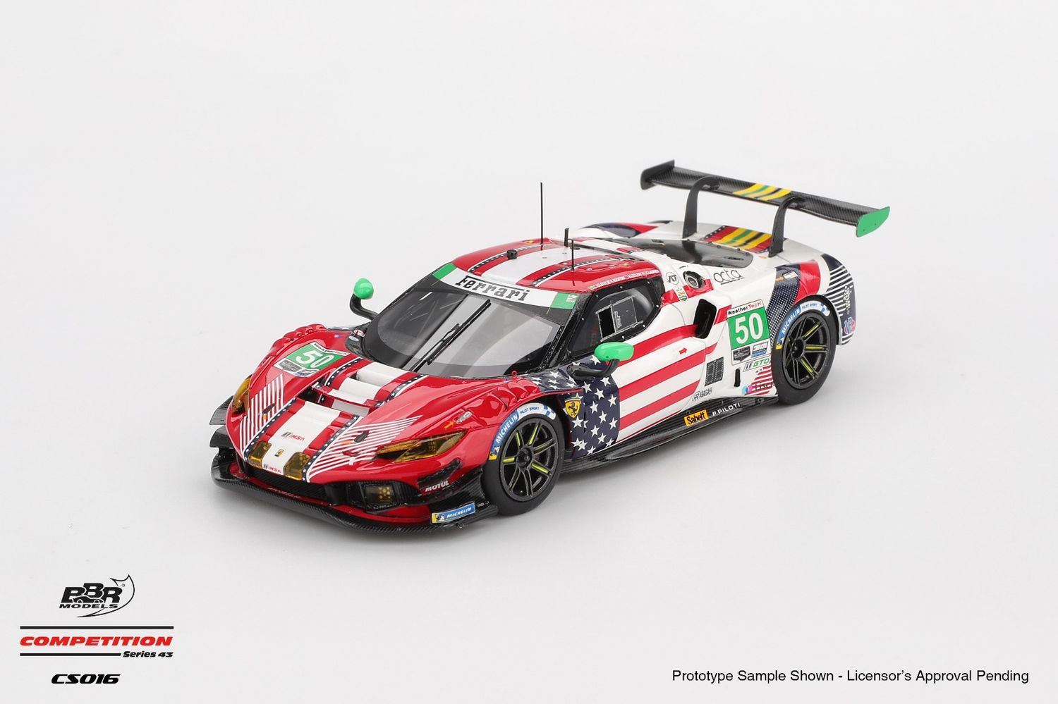 1:43 BBR - 2025 Ferrari 296 GT3 #50 Af Corse IMSA Daytona 24 Hrs C. Toledo - R. Agostini - A. Leclerc - C. Laursen