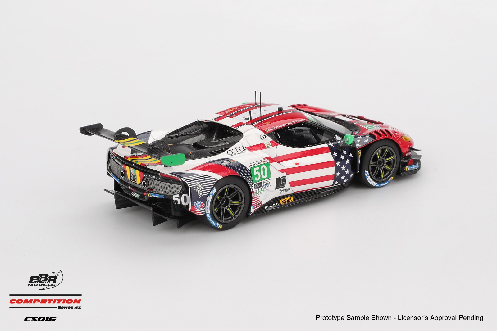 1:43 BBR - 2025 Ferrari 296 GT3 #50 Af Corse IMSA Daytona 24 Hrs C. Toledo - R. Agostini - A. Leclerc - C. Laursen