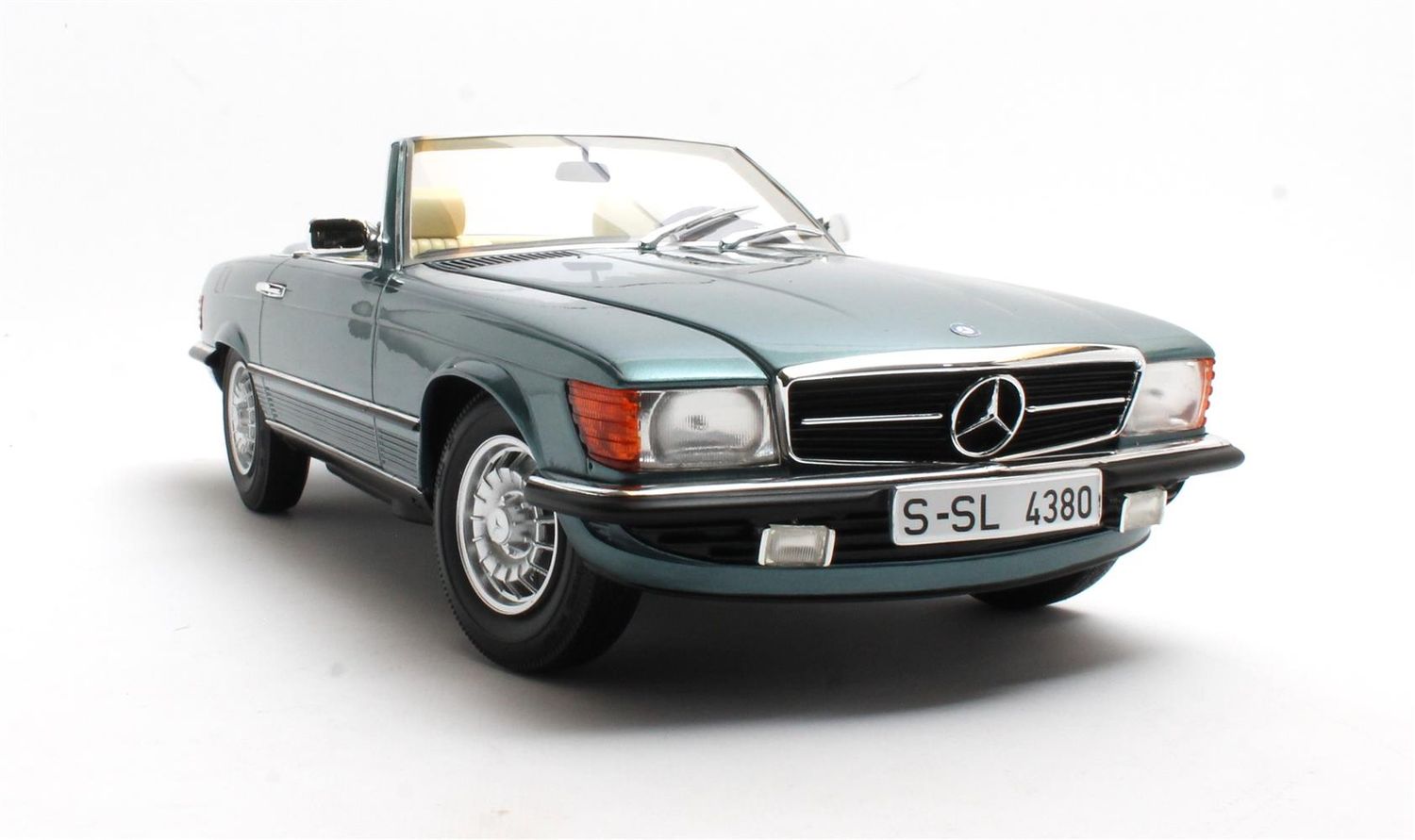 1:12 12 Art Fine Models - Mercedes 380SL R107 petrol metallic 1979 - 1985