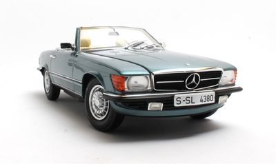 1:12 12 Art Fine Models - Mercedes 380SL R107 petrol metallic 1979 - 1985