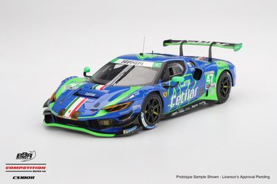 1:18 BBR - 2025 Ferrari 296 GT3 #47 Cetilar Racing IMSA Daytona 24hrs L. Patrese - A. Fuoco - R. Lacorte - N. Lacorte