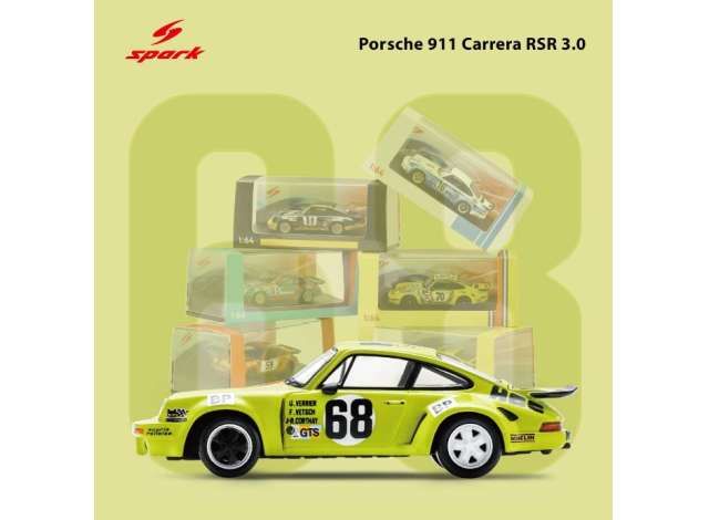 1:64 Spark - Porsche 911 Carrera RSR 3.0L Team Guy Verrier #68 24h Le Mans 1975 F. Vetsch - G. Verrier - J.R. Corthay