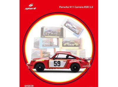 1:64 Spark - Porsche 911 Carrera RSR 3.0L Team Gelo Racing #59 24h Le Mans 1975 T. Schenken - H. Ganley