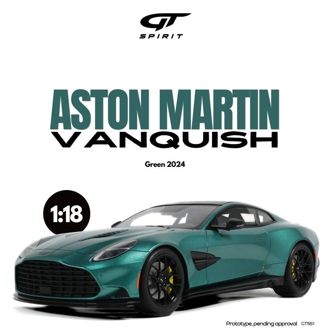 1:18 GT Spirit - 2024 Aston Martin Vanquish Green Metallic 1:18 GT Spirit - 2024 Aston Martin Vanquish Green Metallic