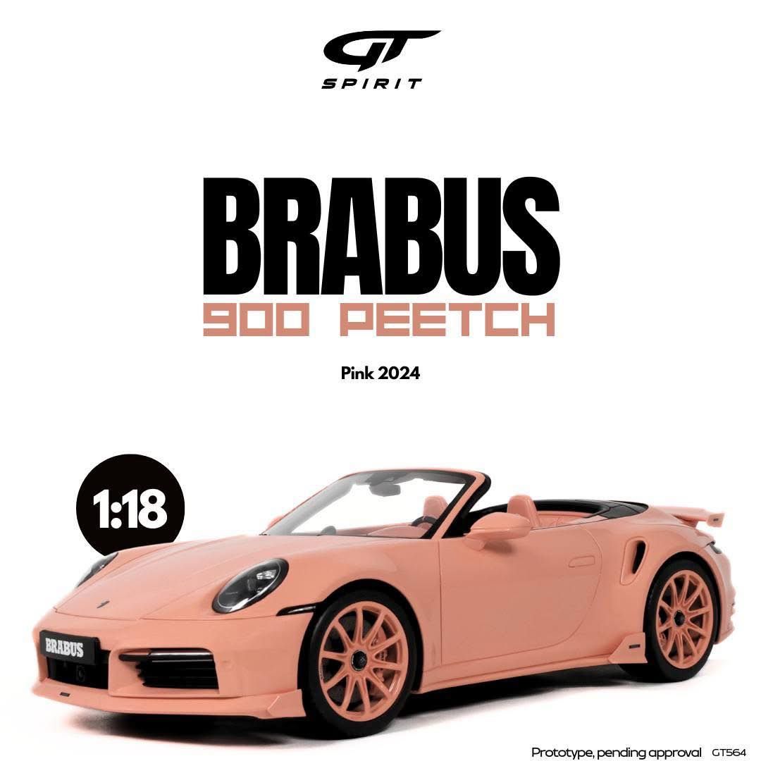 1:18 GT Spirit - 2024 Porsche Brabus 900 Peetch Pink 1:18 GT Spirit - 2024 Porsche Brabus 900 Peetch Pink