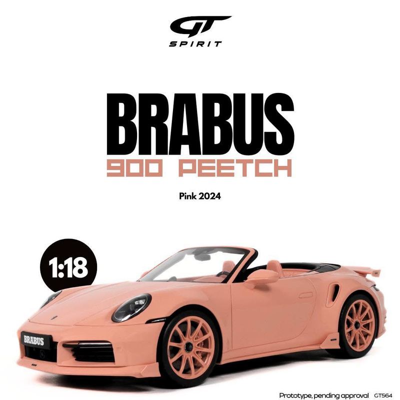 1:18 GT Spirit - 2024 Porsche Brabus 900 Peetch Pink
