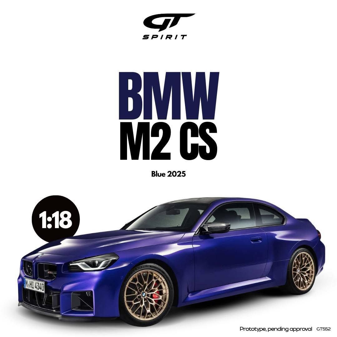 1:18 GT Spirit - 2025 BMW M2 CS Blue Metallic 1:18 GT Spirit - 2025 BMW M2 CS Blue Metallic