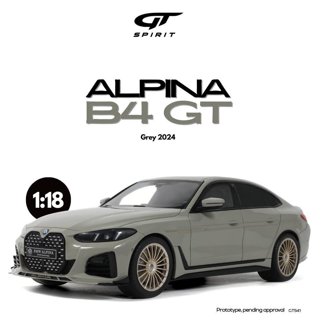 1:18 GT Spirit - 2024 BMW Alpina B4 GT Grey 1:18 GT Spirit - 2024 BMW Alpina B4 GT Grey