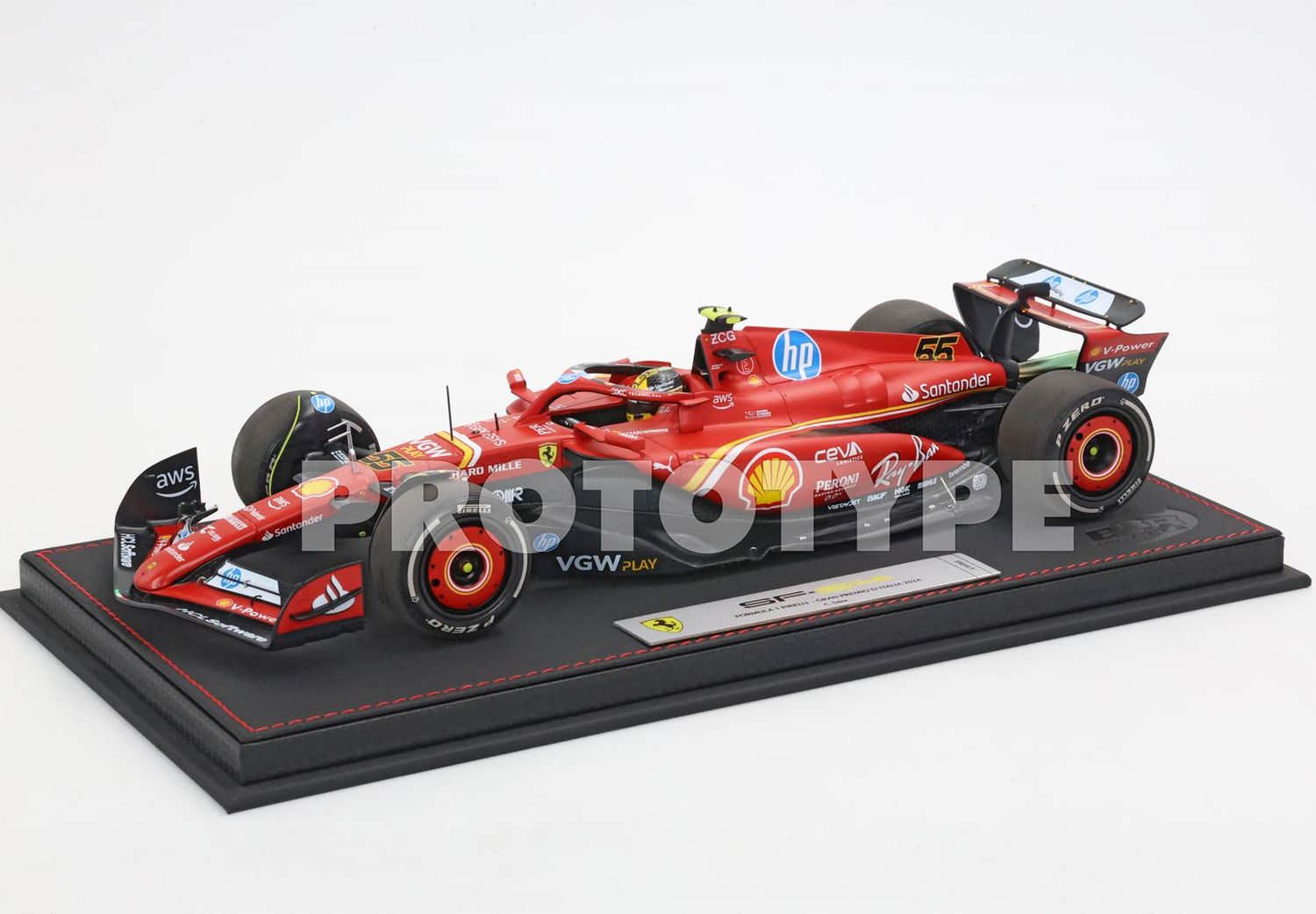 1:18 BBR - Ferrari SF24 ITALIAN GP 2024 Diecast  Monza Sainz 4th position 1:18 BBR - Ferrari SF24 ITALIAN GP 2024 Diecast  Monza Sainz 4th position