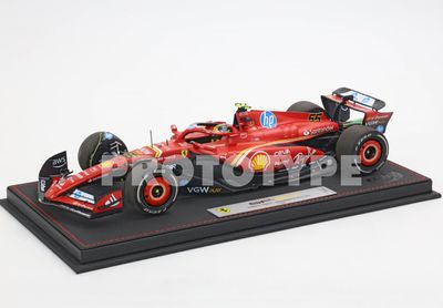 1:18 BBR - Ferrari SF24 ITALIAN GP 2024 Diecast  Monza Sainz 4th position