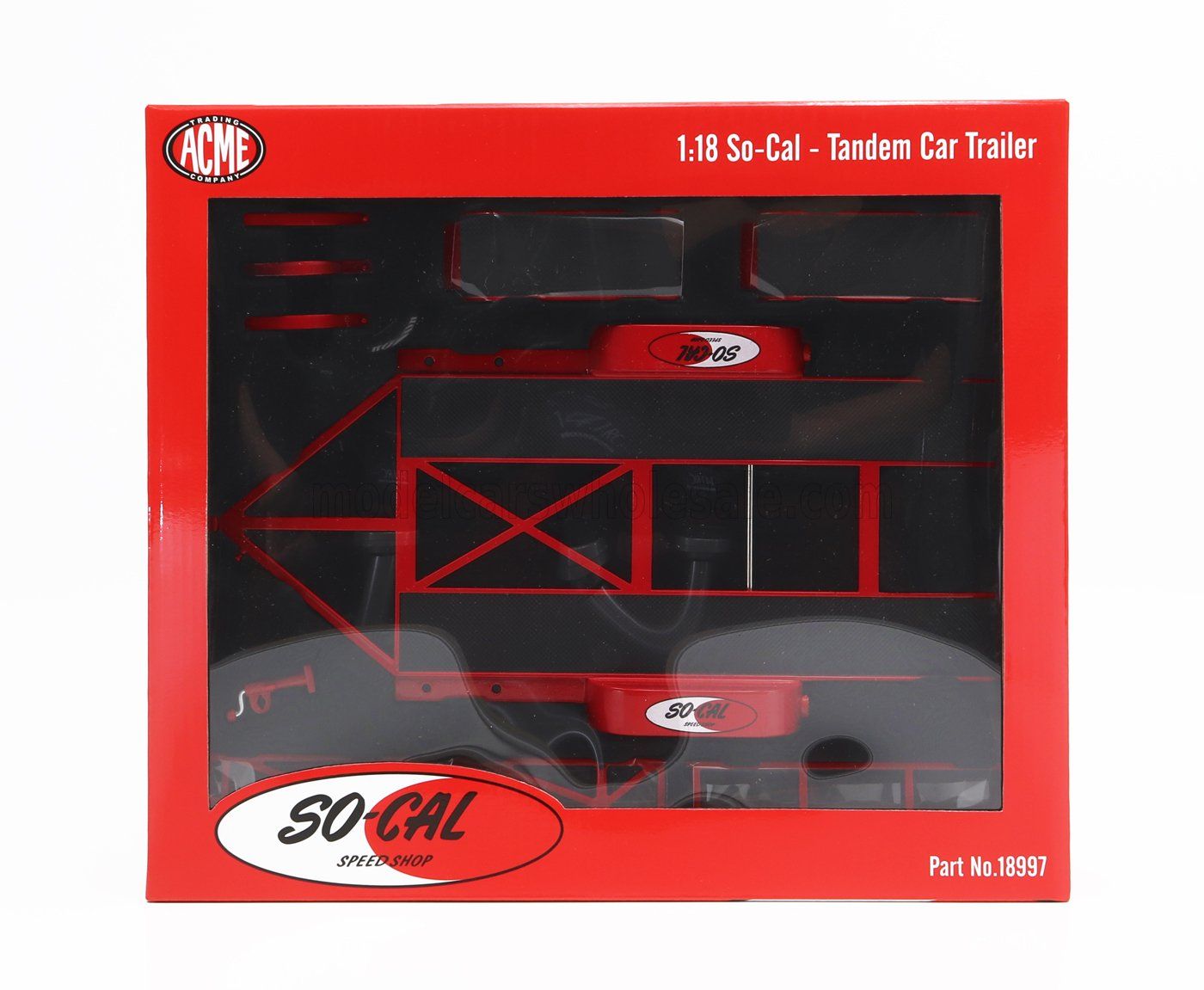 1:18 ACME - Trailer So-Cal Red 1:18 ACME - Trailer So-Cal Red