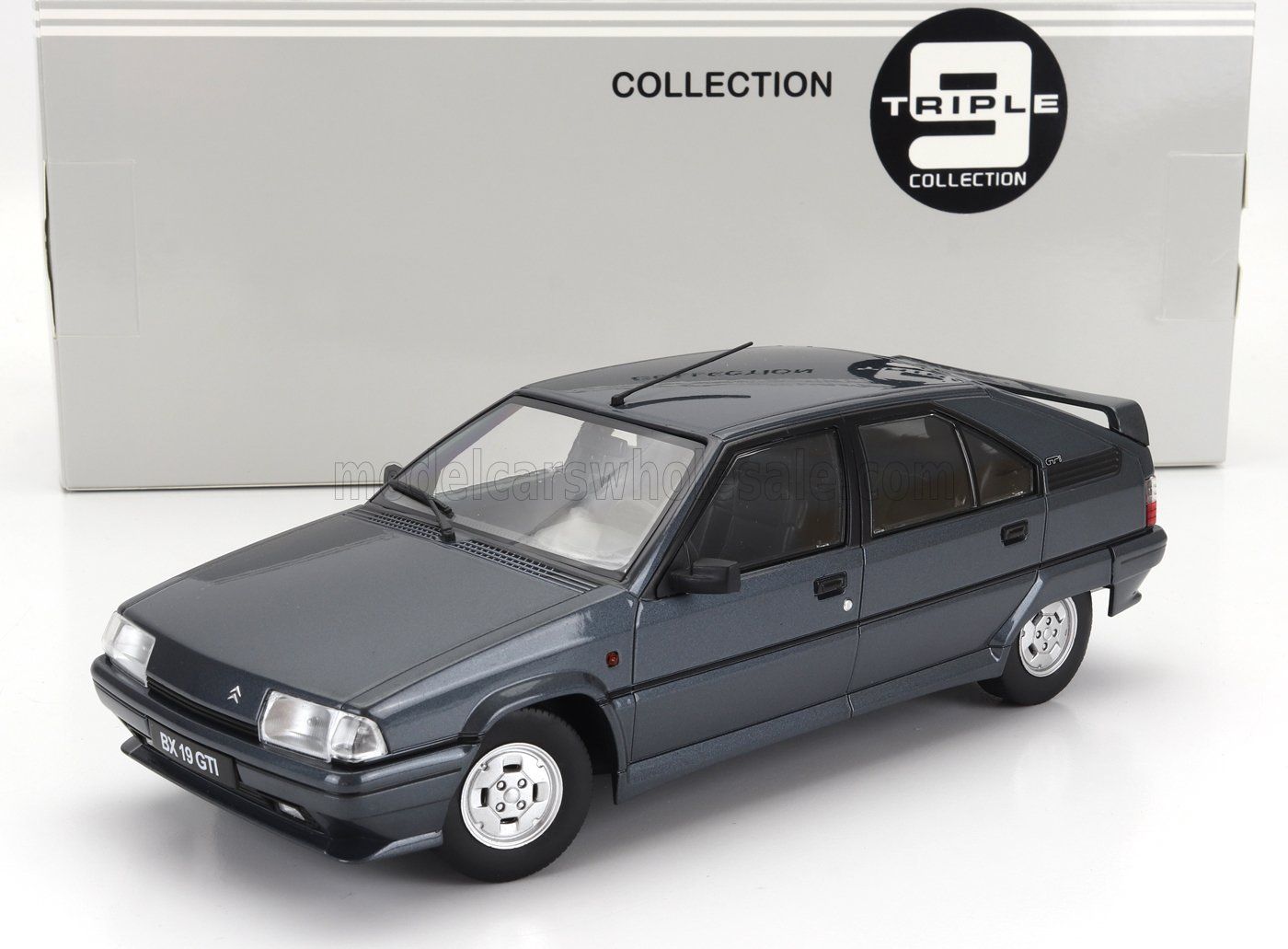 1:18 Triple9 - 1990 Citroen BX GTi, dark grey metallic/ black interior