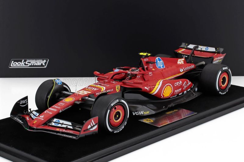1:18 Looksmart - Ferrari SF-24 Monaco GP 2024 – Carlos Sainz 3th Place