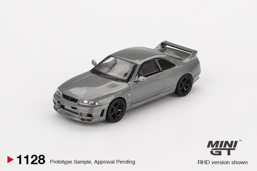 1:64 Mini GT - 1993 Nissan GTR (R33) Nismo BCNR33 CRS, dark metal gray