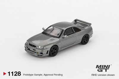 1:64 Mini GT - 1993 Nissan GTR (R33) Nismo BCNR33 CRS, dark metal gray *Blister packaging*