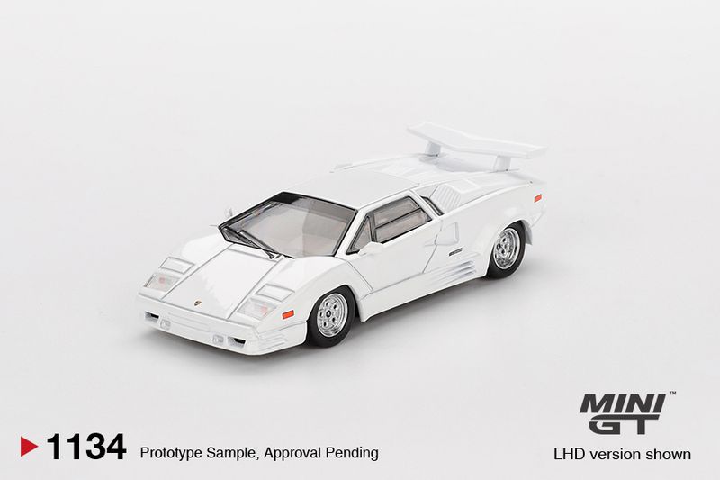 1:64 Mini GT - 1989 Lamborghini Countach 25th Anniversary, white *Blister packaging*