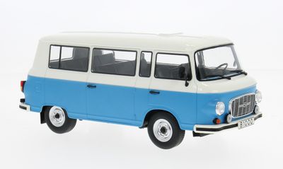 1:24 Whitebox - 1970 Barkas B 1000 Bus hellblau , weiss
