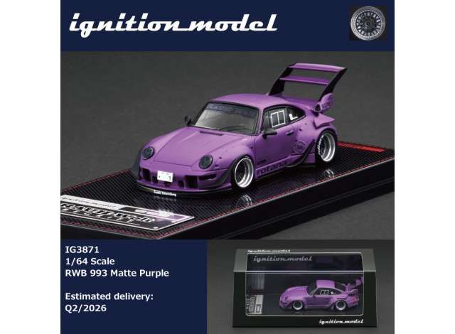1:64 Ignition - RWB 993, matt purple