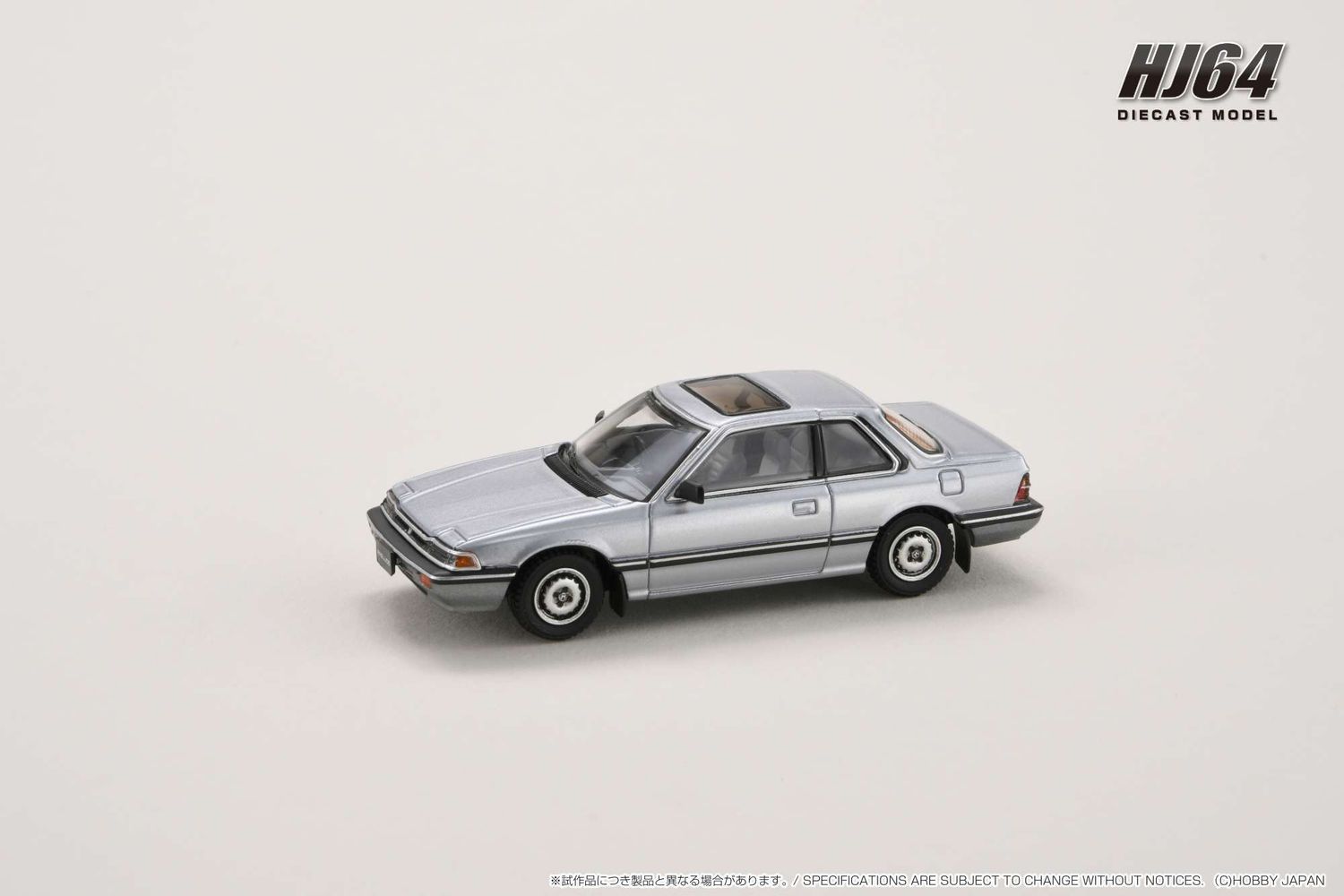 1:64 Hobby Japan - Honda Prelude XX AB Early Version Genuine optional wheels, silver metallic