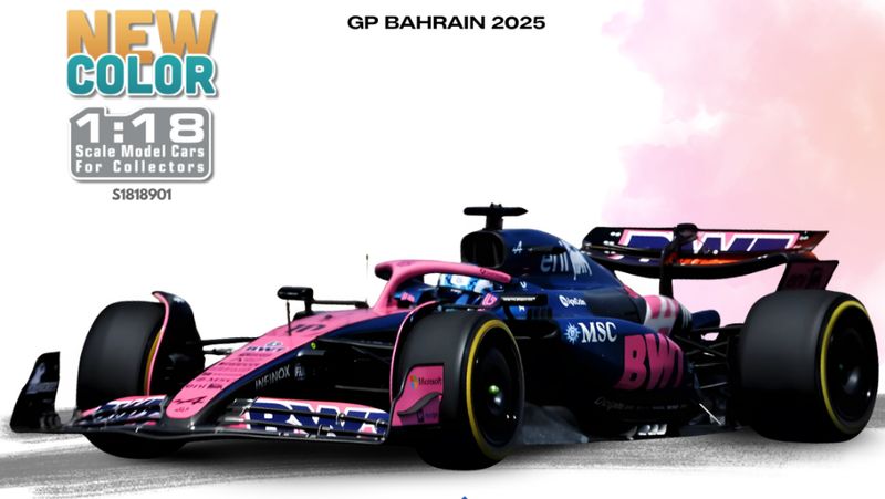 1:18 Solido - Alpine A525 #10 Bahrain GP 2025 P. Gasly