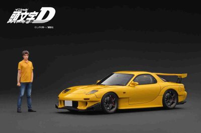 1:18 Ignition - Mazda RX-7 (FD3S) Initial D with Mr. Keisuke Takahashi, yellow