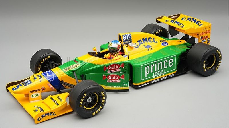 1:18 Tecnomodel - Benetton F1 B193 Team Benetton Ford #5 Hungarian GP 1993 M. Schumacher *With Driver Figure*