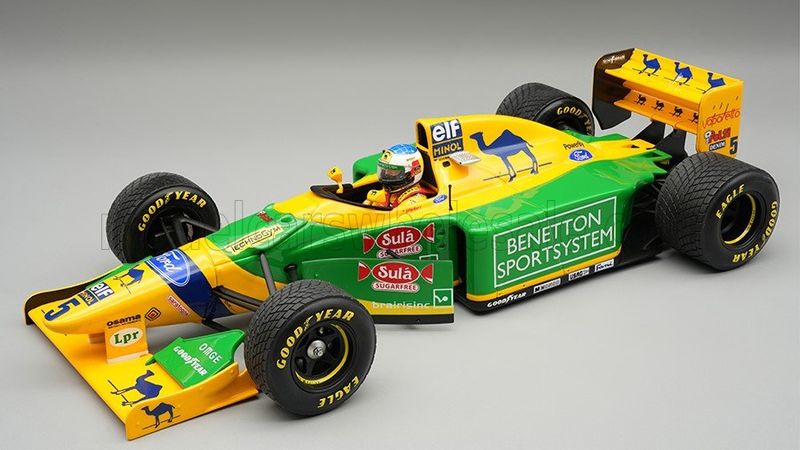1:18 Tecnomodel - Benetton F1 B193 Team Benetton Ford #5 British GP 1993 M. Schumacher *With Rain Tires* *With Driver Figure*