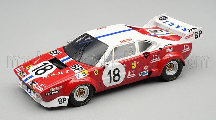1:43 Tecnomodel - Ferrari 308 GT4 3.oL V8 Team N.A.R.T. #18 24h Le Mans 1974 G. Gagliardi - J.L. Lafosse