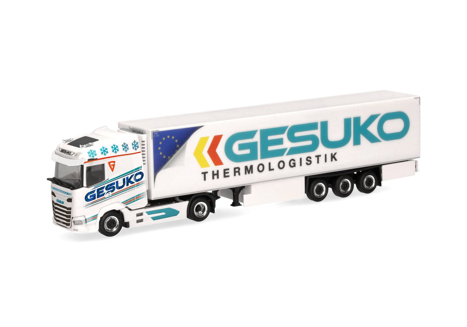 1:87 Herpa - DAF XG Kühlkoffer-Sattelzug  1:87 Herpa - DAF XG Kühlkoffer-Sattelzug "GESUKO"