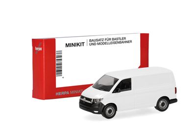 1:87 Herpa - Herpa MiniKit: Volkswagen (VW) T6.1 Kasten, weiß (1 Stück)