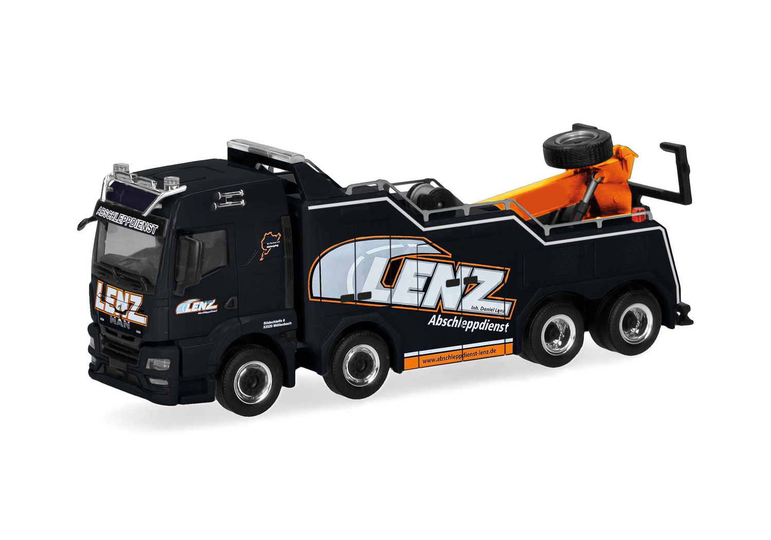 1:87 Herpa - MAN TGS TM Empl Bison Bergefahrzeug  1:87 Herpa - MAN TGS TM Empl Bison Bergefahrzeug "Lenz"