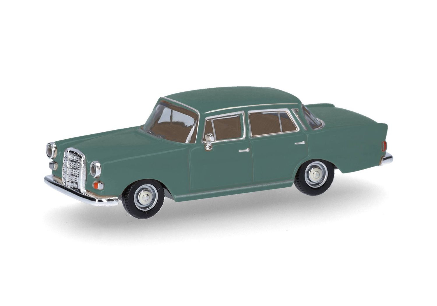 1:87 Herpa - Mercedes-Benz 200 Heckflosse, moosgrün 1:87 Herpa - Mercedes-Benz 200 Heckflosse, moosgrün