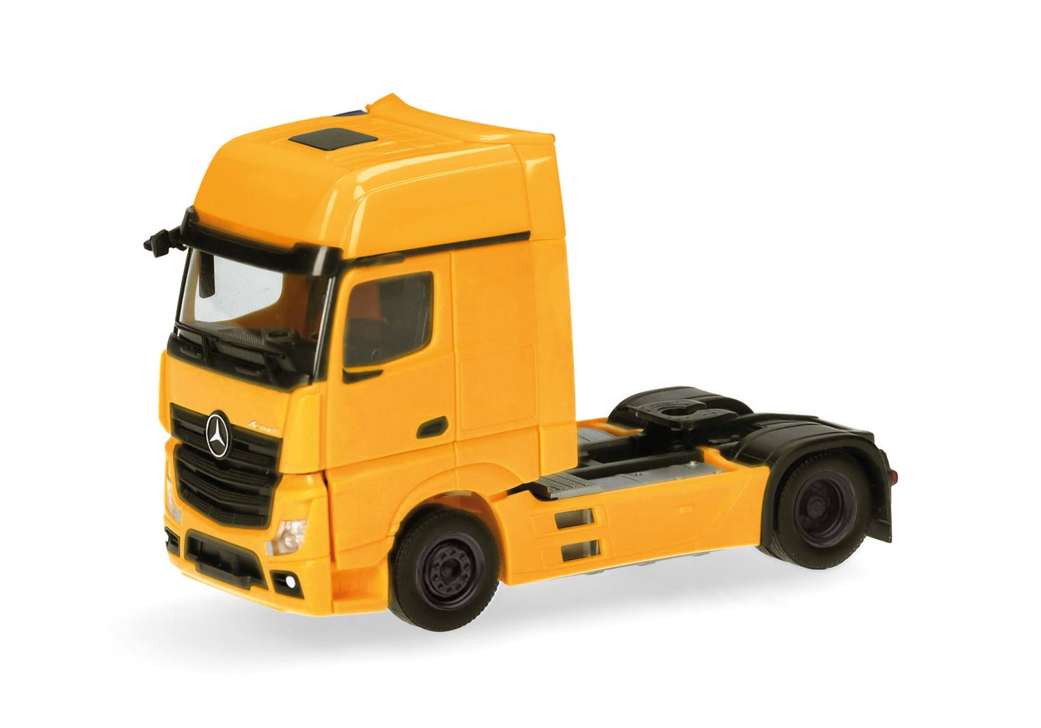1:87 Herpa - Mercedes-Benz Actros L 18 Gigaspace Zugmaschine 2achs, ginstergelb 1:87 Herpa - Mercedes-Benz Actros L 18 Gigaspace Zugmaschine 2achs, ginstergelb