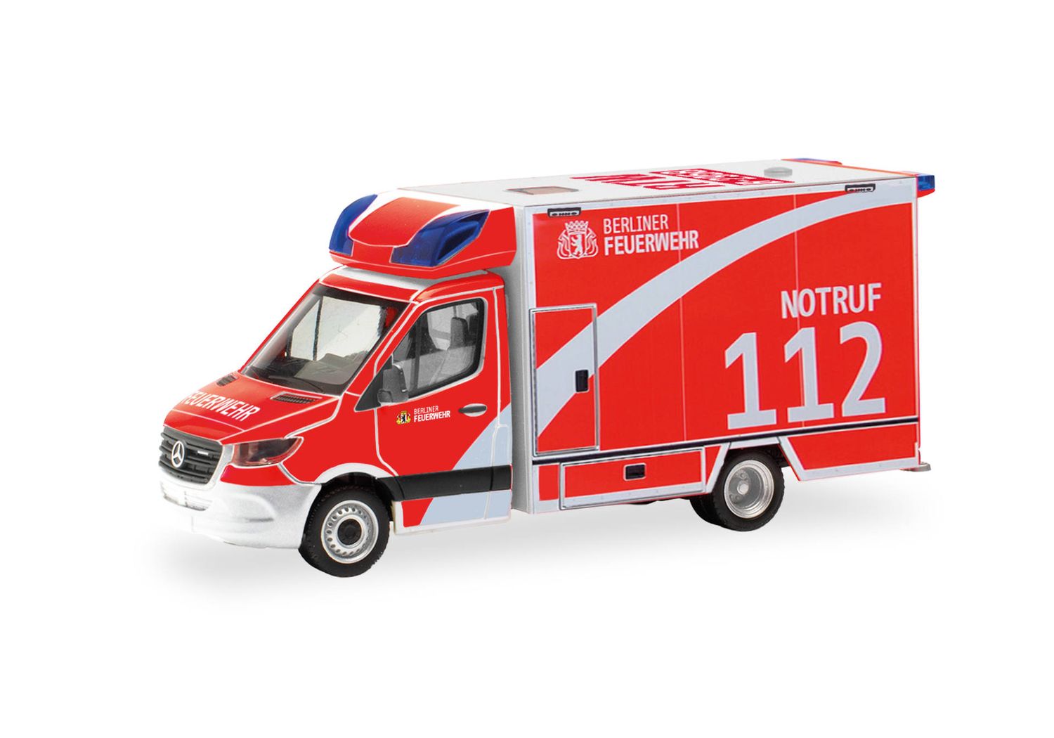 1:87 Herpa - Mercedes-Benz Sprinter '18 Rettungswagen  1:87 Herpa - Mercedes-Benz Sprinter '18 Rettungswagen "Berliner Feuerwehr"