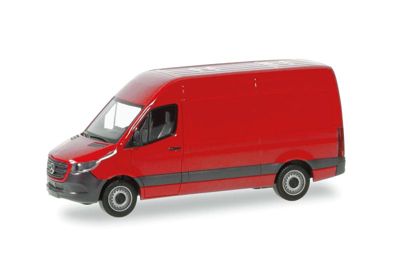 1:87 Herpa - Mercedes-Benz Sprinter '18 Kasten Hochdach, rot