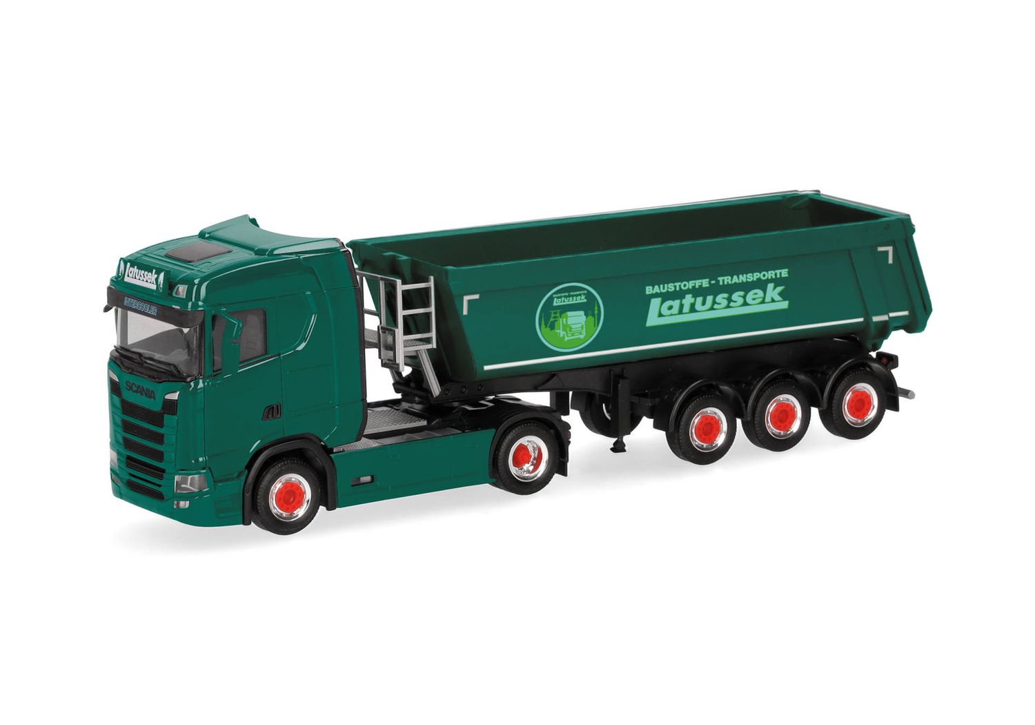1:87 Herpa - Scania CS 20 ND Rundmulden-Sattelzug  1:87 Herpa - Scania CS 20 ND Rundmulden-Sattelzug "Latussek"